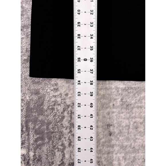 Lafayette 148 Dress Large Womens Black Crepe Ruffle Sleeve Detail Shift - Picture 6 of 8